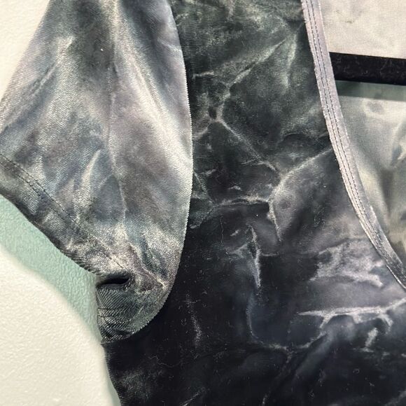 American Eagle Women’s Velvet T-Shirt - Black Tie Dye, Size Small - Picture 5 of 8